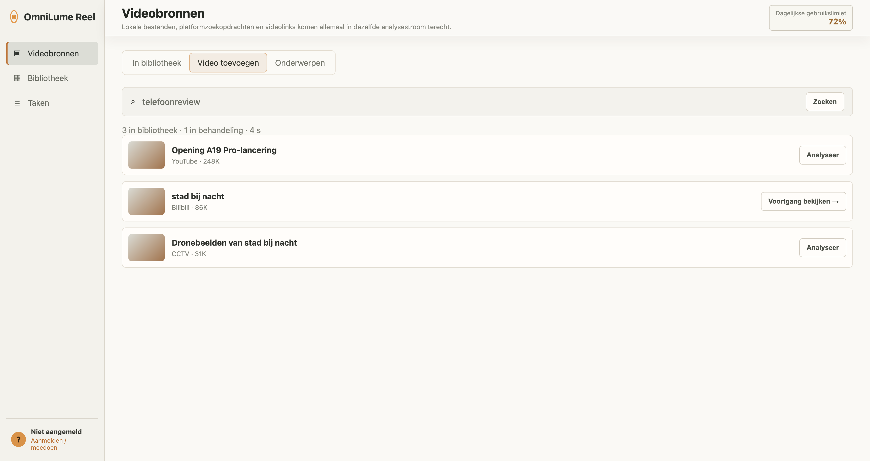 Vind platformvideo's